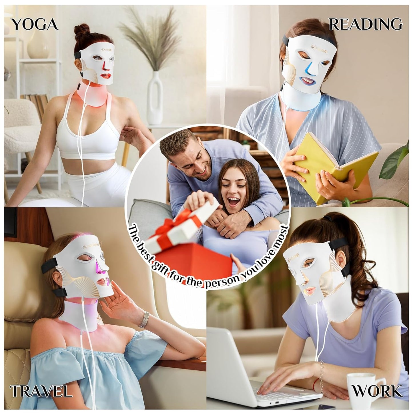 NEWORA® LED Light Therapy Mask Skin Care 7-Color LED– Professional Skincare Anytime, Anywhere